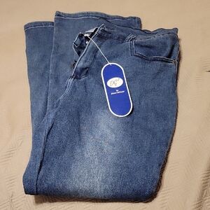 DG2 by Diane Gilman Womans Classic Blue Bootcut Jeans Size 16
